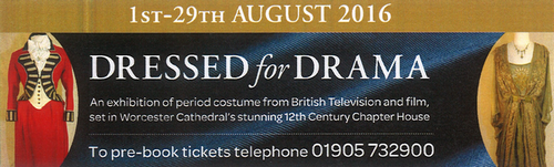 Poldark, AidanTurner, Eleanor Tomlinson. Dressed for Drama, Worcester Cathedral